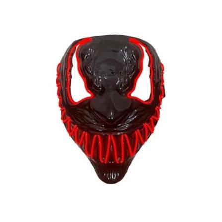 Halloween 2022 - Pelottava LED-naamari - Useita värejä Black one size