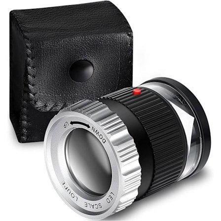 30X forstørrelsesglass LED-belyst forstørrelsesglass UV-belyst