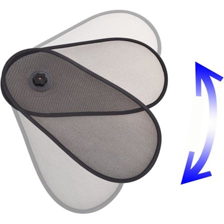 Solskjerm for bilvindu reduserer gjenskinn på side- og frontvinduer 40x21 cm