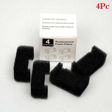 Svampfilter for kattefontener for erstatning av kattefontene