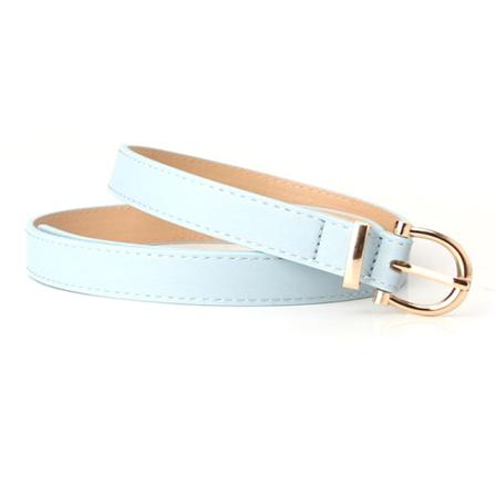 Kvinnor Bälten Pu Läder Enkel Metal Spänne Bältesklänning Jean Pant