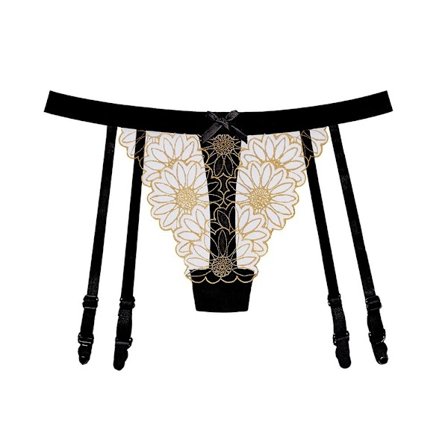 T Housut sukkanauha vyö jalkojen sukkanauha MUSTA