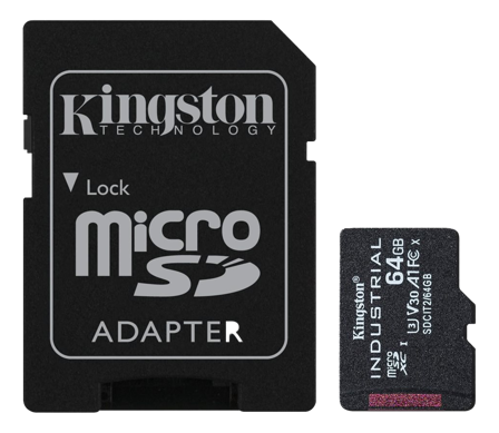 Kingston Industrial - flashminnekort - 64 GB - microSDXC UHS-I