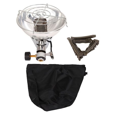 Mini gassvarmer med elektronisk tenner, bærbar gassovn for utendørs camping, vinterfiske, reisetelt