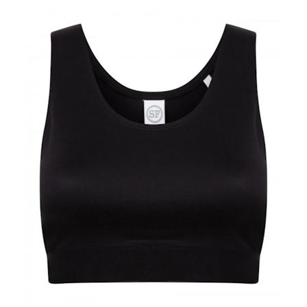 SF Minni Barnflickor Fashion Crop Top 11-12 År Svart/Svart Black/Black 11-12 Years