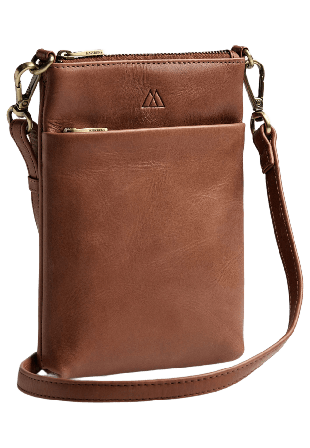 Markberg MaiaMBG Mini Cross Bag Väskor & plånböcker Dam Brun 3x13x19cm
