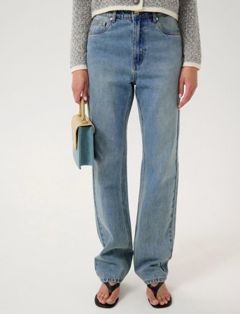 Gestuz Gzlayza Hw Straight Jeans - Blue - 30
