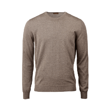 Stenströms Blue Merino Crew Neck Överdelar Herr Brun L