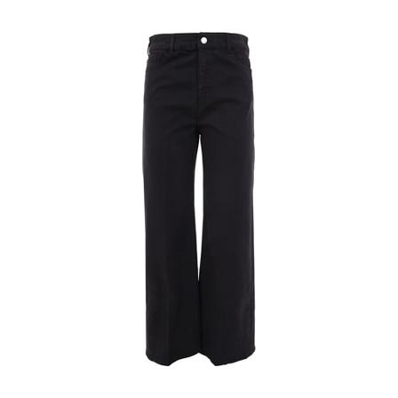 Emporio Armani, Wide Trousers Zwart, Dames, Maat:W30