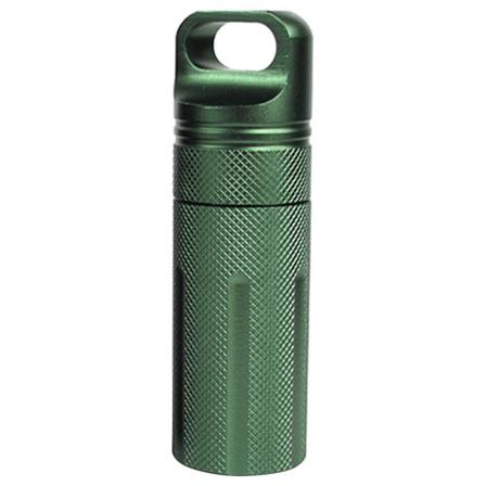Metal Pilleæske Lille Medicinboks Bærbar Pilleboks Minibeholder Lufttæt Opbevaringsboks Hærgrøn Army Green 10x3.1cm
