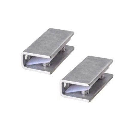 2 kpl lasiset suihkuoven kiinnitysklemmarit, ruostumaton teräs kiinteä saranat