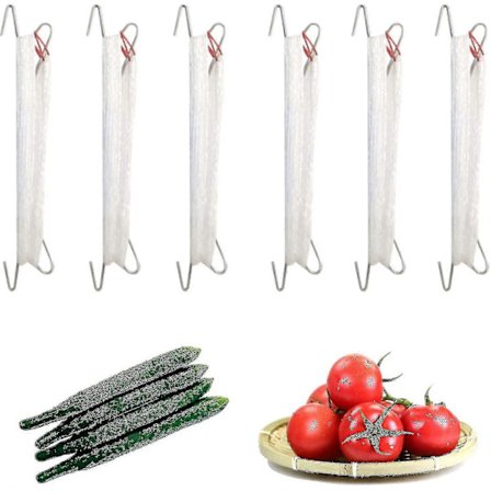 Tomatstøtte Krog Tomatkrog Metal Tomatreb Tomatkrog Tomatstativ Trækkrog Til Plantevækst 10m 6 Stykker