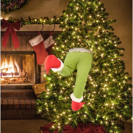 Christmas Elf Body Ben Dekorationer för julgran