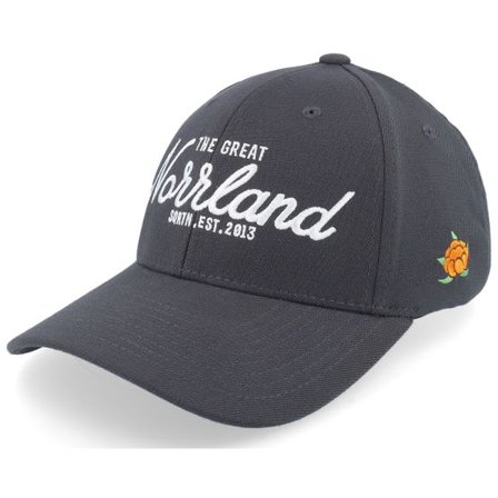 SQRTN - Grå adjustable Keps - Great Norrland Hooked Cap Dark Grey Adjustable @ Hatstore