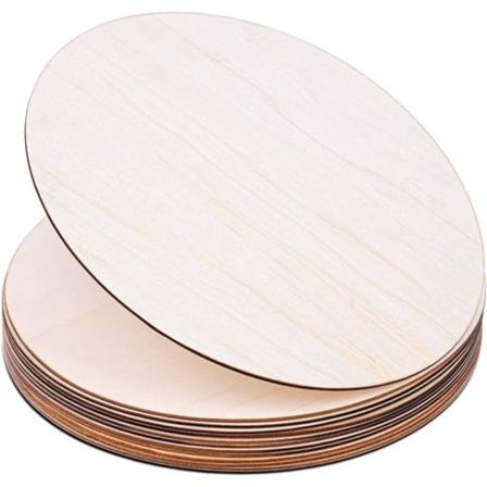 Puinen ympyrä 12 kappaletta kiekkoa 30cm Raaka pyöreä puu Luonnollinen
