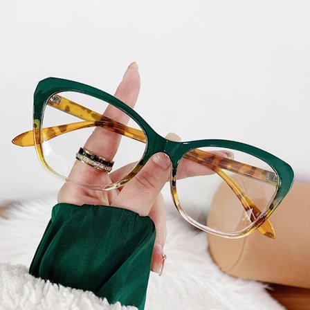 Anti-Blue Light Lasit Neliömäiset silmälasit VIHREÄ VIHREÄ