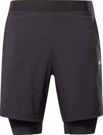Reebok Men's Epic Two-in-One Shorts Men workout shorts Black L