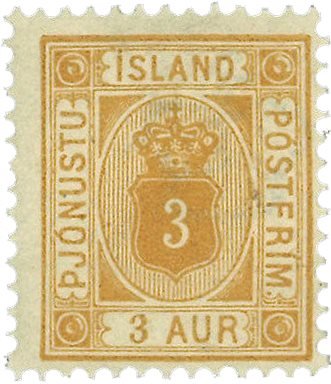Island 1898-1900 - Tjenestemærke AFA 3B - Postfrisk