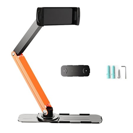 Snabbinstallerad Justerbar Telefon- och Surfplatteställning Multi Vinkel Metall Väggmonterbar