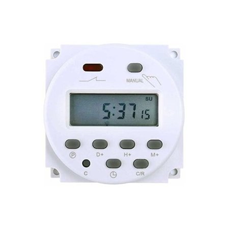 Elektronisk timer DC12V 16A 17 programmerbar LCD-skjerm -