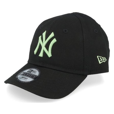 New Era - MLB Svart adjustable Keps - Kids New York Yankees Infant League Essential 9FORTY Black/Green Adjustable @ Hatstore