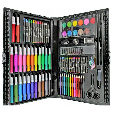 Malerkasse til Børn 86-dele - Tegne & Male