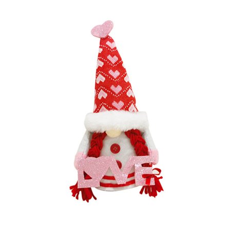 Alla hjärtans dag Tomtepar Kärlek Tomte Älv Dvärg Nisse Skandinaviska Jultomte Ornament Alla hjärtans dag Present Kök Etagère Dekorationer