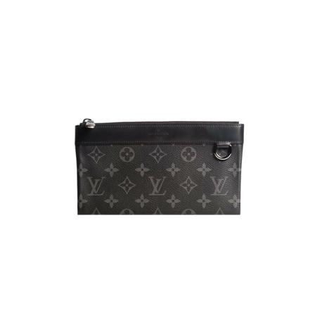 Louis Vuitton Vintage, Pre-owned 2019 Monogram Eclipse Wallet Zwart, Dames, Maat:ONE Size,Canvas