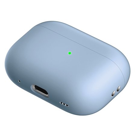 AirPods Pro 2 silikonfodral i gångjärnsfri stil - Baby Blå
