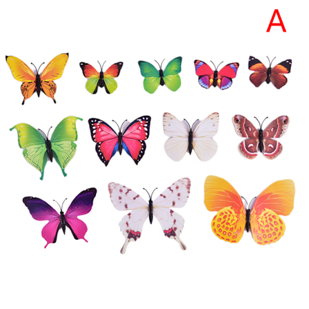 12kpl Butterfly Magneetit Tarrat Keittiömagneetit Jääkaappi H