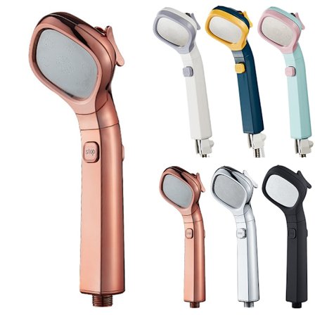 Duschhuvud Booster På/av Pausknapp Högtryck 4 lägen