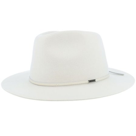 Brixton - Vit fedora Hatt - Wesley Off White Fedora @ Hatstore