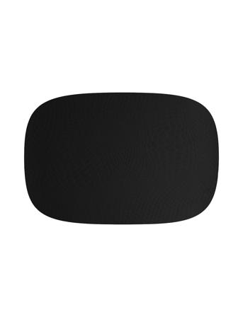 Karim Rashid Pepper Dækkeserviet 95% Genbrugslæder 1 Stk 45,0X30,6 Cm Home Textiles Kitchen Textiles Placemats Black Aida