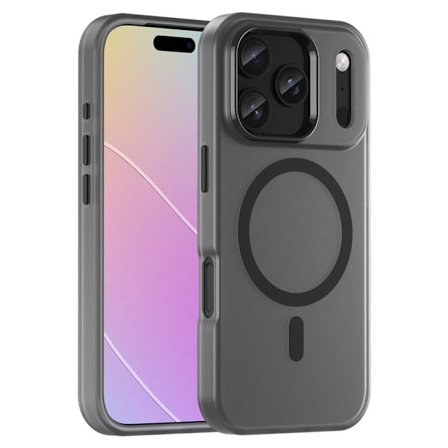 SKALO iPhone 17 Pro Matt Translucent Hybrid Skal - Svart