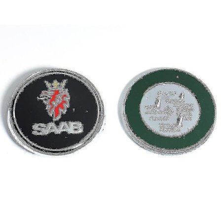 68mm 2 3 Pins Saab Bil Främre Motorhuv Logotyp Bakre Bagagelucka Stötfångare Märke För Saab 9 3 9 5 9-3 9-5 Saab