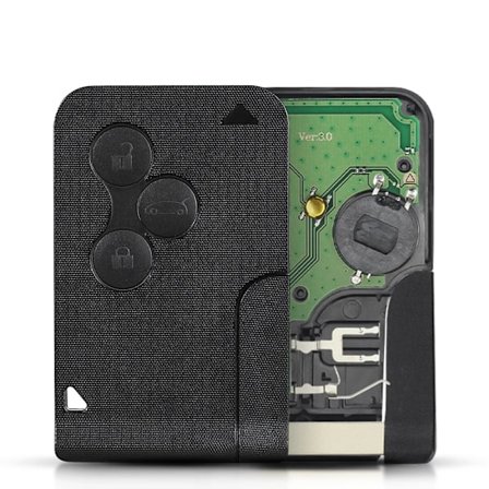 Fjärrnyckel 433Mhz ID46 PCF7947 Chip 3 Knappar För Renault Megane 2 3 Scenic Clio 2003-2008 Nöd Grand Smart Card