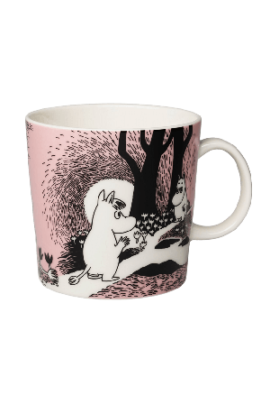 Arabia Mumin mugg 0,4L Kärlek 30 Glas Rosa 0,4 L