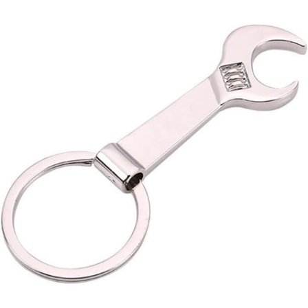 Nøglering med flaskeåbner i metal - Mini-nøglehæng til øl