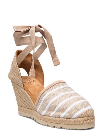 Corlijarks Sandal Med Hæl Espadrilles Brun UNISA*Betinget Tilbud