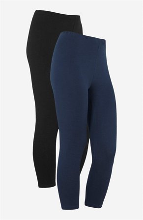Cellbes of Sweden - Leggings Frida 2-pack - marin + svart - för damer - 46/48