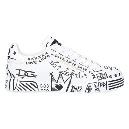 Dolce & Gabbana, Portofino low sneakers Wit, Dames, Maat:37 EU