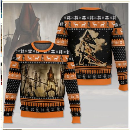 Joulun miehistön kaula-aukko collegepaita, pusero, 3D-painettu talvinen pitkähihainen collegepaita - EL3627 - Koko 4XL