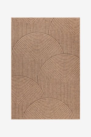 KM Home - Tasakudottu matto Natural - Luonnonväri - Sileät matot - 160X230 - - Homeroom