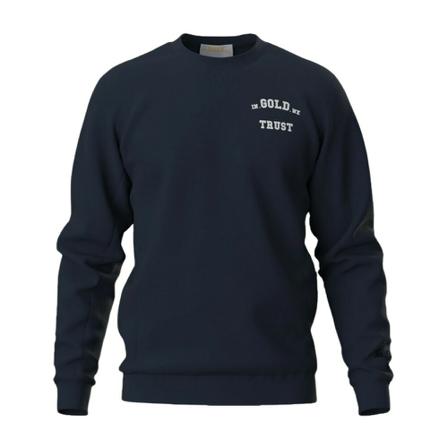 In Gold We Trust Crewneck Blå, Herre Sweatshirts