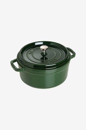 Staub - Gryde La Cocotte rund 24 cm, 3,8 l - Grøn - Gryder & kasseroller - Fra Homeroom