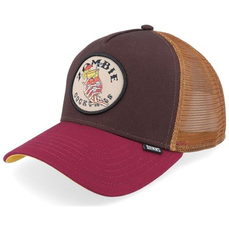 Djinns - Hft Food Zombie Brown/Red Trucker Trucker Brown Cap - @ Hatstore