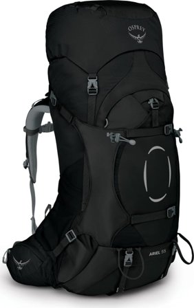 Osprey Women's Ariel 55 L Women hiking backpacks Black XS/S