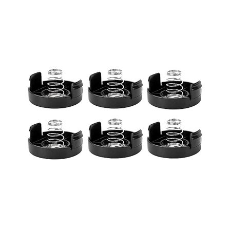 Kannen + Jousitarvikkeet Ruohonleikkuri -136-/682378-02 Winder Kansi x 6 + Jousi x 6 Ruohonleikkuupää Ruohonleikkurin kaapelikela