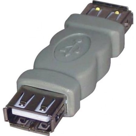 Ljud-video-adapter Logotyp - 68041 - USB-konverterare, USB A (2.0) F-USB A (2.0) F, 0, grå