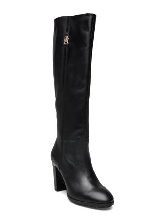 Feminine Th Hardware Longboot Høye Støvletter Svart Tommy Hilfiger*Betinget Tilbud